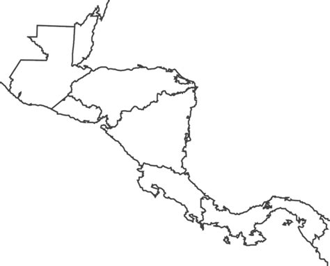 Central America Map No Labels Find The Countries Of Central America