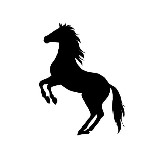 Rearing Horse Silhouette Country Vinyl Sticker Car Decal