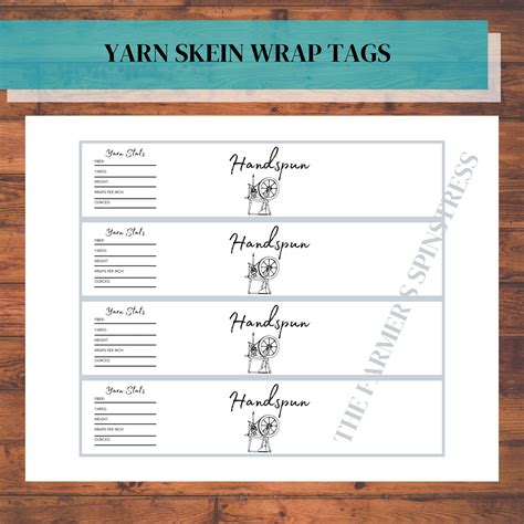 Printable Handspun Yarn Labels Craft Me Happy Printable Yarn Skein Wrap Label Pdf Yarn Label