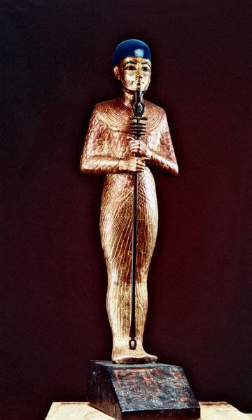 Figure Of The God Ptah Twenty Eight Wooden Statues Ancient