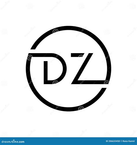 Initial Dz Letter Logo Creative Typography Vector Template Creative