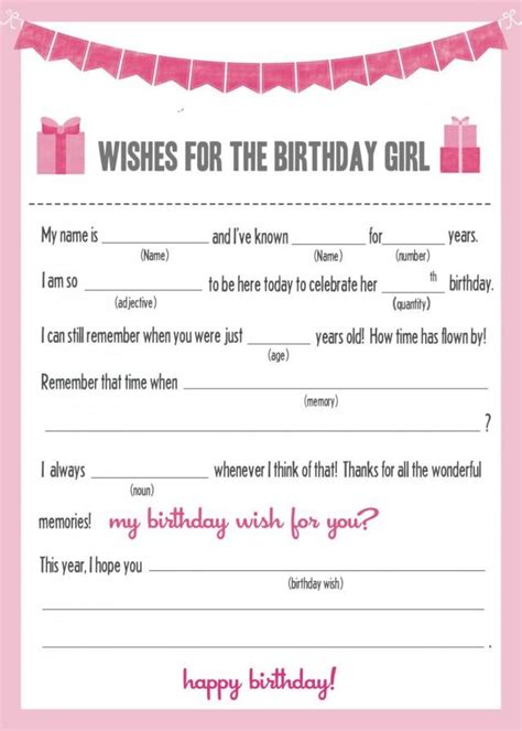 We've all played that hilarious party game. Einladung - INSTANT DOWNLOAD Mad Libs - BIRTHDAY #2539860 ...