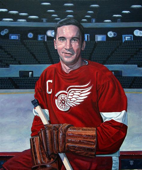 Ted Lindsay Red Wings By Tony Harris Ted Lindsay Detroit Red Wings Hockey