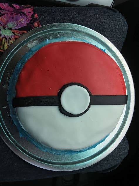 Check Out This Pokeball Cake For A Pokemon Themed Party Pokemon