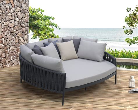 Modern Style Outdoor Pool Furniture Garden Rope Weaving Lounge Sofa