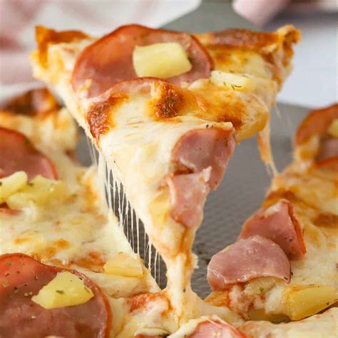 Hawaiian Pizza Recipe The Carefree Kitchen