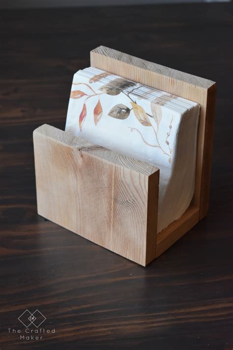 Diy Napkin Holder The Crafted Maker The Crafted Maker