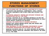 Pictures of Stores Management Notes