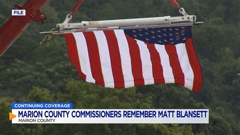 Marion County Commissioners Remember Matt Blansett Youtube