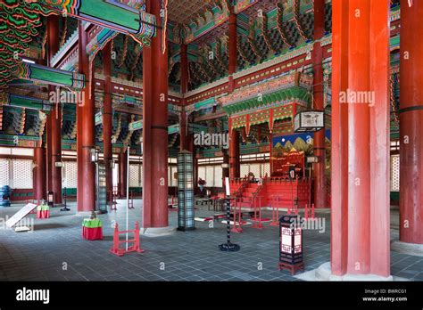 Interior Geunjeongjeon Or Hall Of Government By Restraint