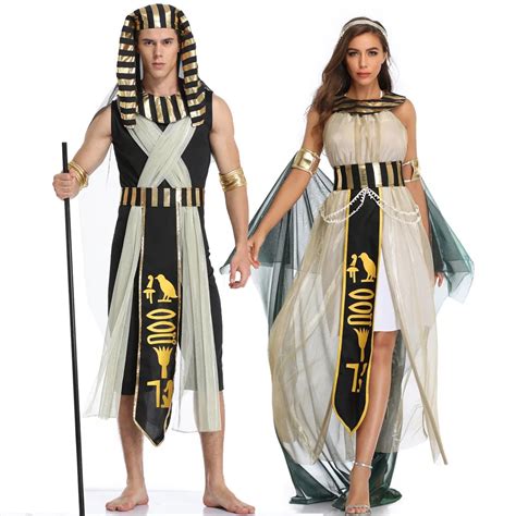 halloween costumes ancient egypt egyptian pharaoh king empress cleopatra queen costume cosplay