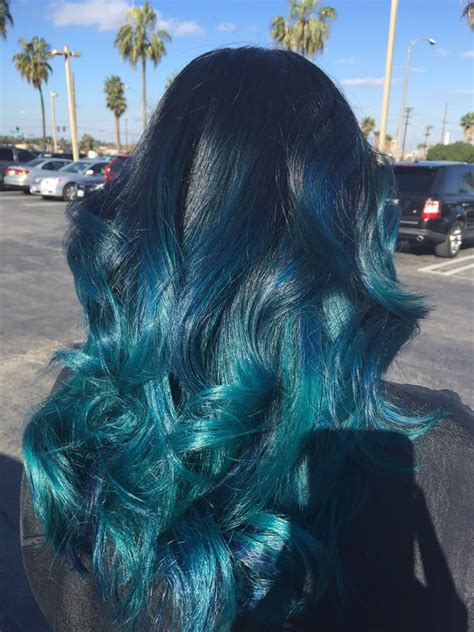 Gorgeous Blueteal Balayage Ombré Hair By Nancy Vo Yelp