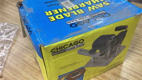 Review Saw Blade Sharpener Harbor Freight Chicago Electric 96687 Youtube