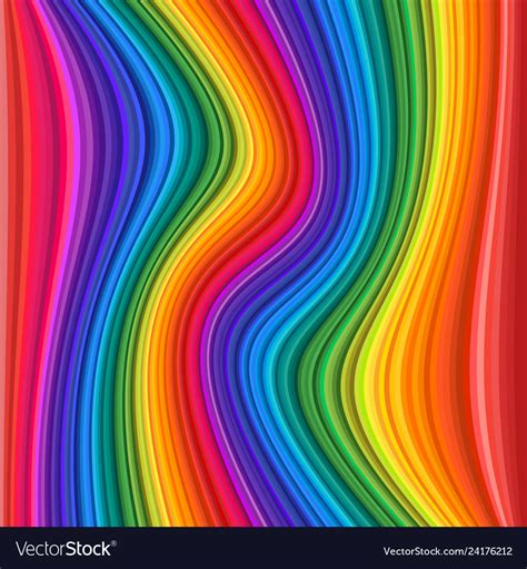 Abstract Colorful Rainbow Waves Royalty Free Vector Image