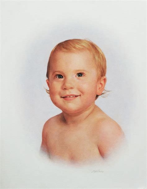 7 Steps To Painting A Realistic Acrylic Baby Portrait Realistic