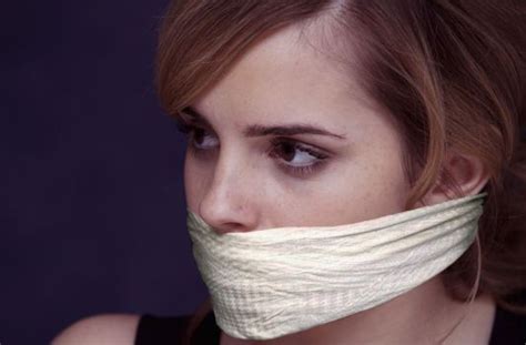 Boundgagged On Twitter Is She Lovely With Tape Emma Watson Bound