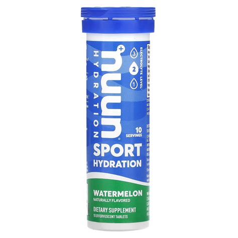 Nuun Hydration Sport Effervescent Electrolyte Supplement Watermelon
