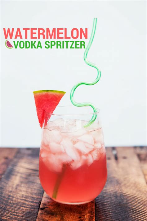 Watermelon Vodka Spritzer Drink Recipe Mom Spark Mom