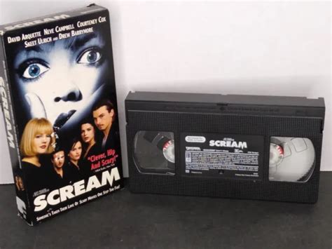 Vtg Vhs Scream 90s Wes Craven Horror Scary Slasher Movie Read