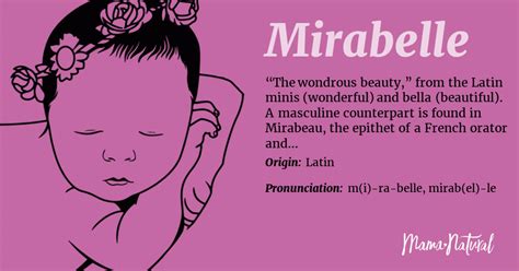 Mirabelle Name Meaning Origin Popularity Girl Names Like Mirabelle