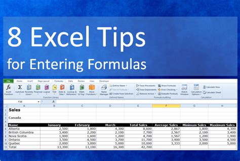 8 Tips And Tricks For Entering Excel Formulas Avantix Learning