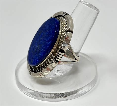 Lovely Lapis Lazuli Native American Sterling Silver Ring Etsy