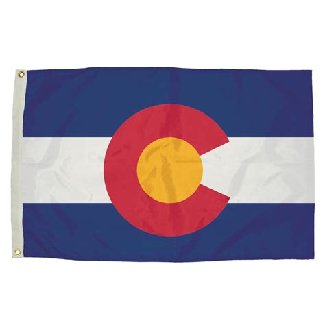 5 Ft W X 3 Ft H State Colorado Flag At