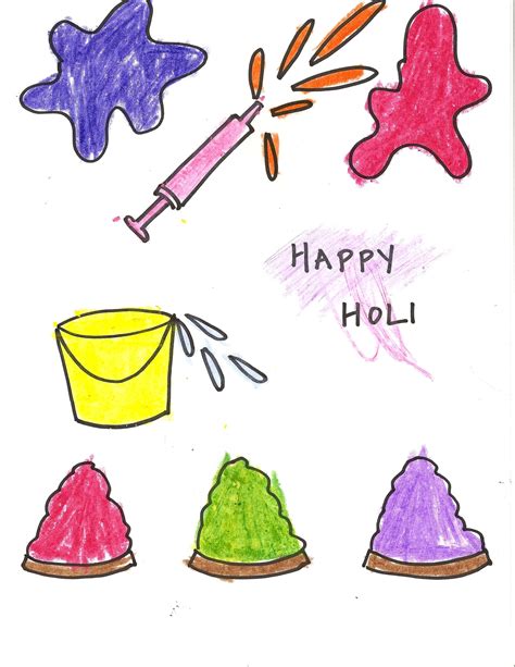 Holi Coloring Page Download Coloring Pages Holi Drawing Holi