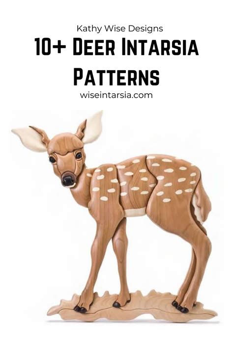 Deer Intarsia Woodworking Patterns In 2021 Intarsia Woodworking