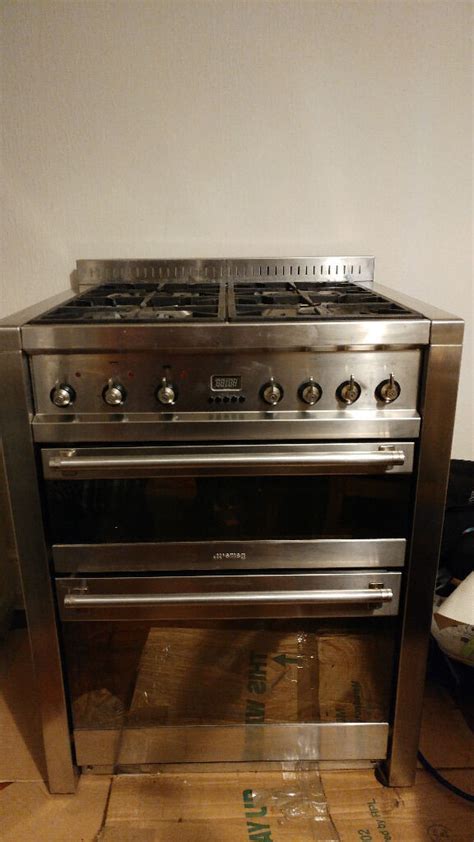 The oven display is completely off. Smeg A42-5 70 cm Dual (Electric and Gas) Kitchen Range ...