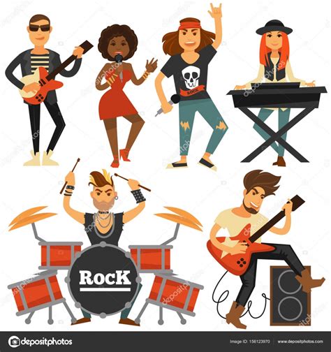 Rock Music Band Icons Stock Vector Image By ©sonulkaster 156123970