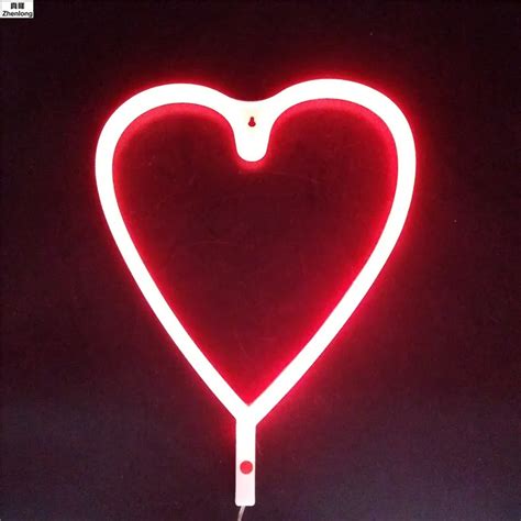 Love Heart Neon Light Sign Christmas Decorations For Home Decor Neon