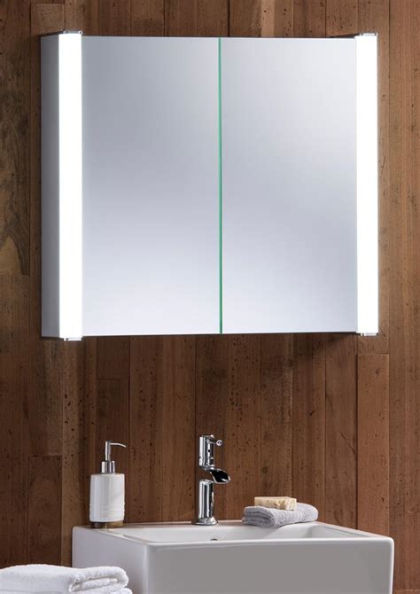 Neue Design Led Illuminated Bathroom Mirror Cabinet With Demister Heat