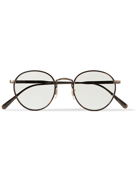 Brunello Cucinelli Oliver Peoples Convertible Round Frame Acetate And