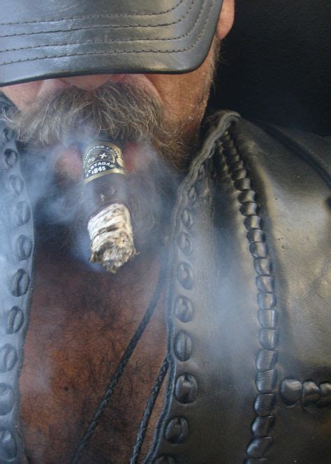 macho scruff photo leather men cigar men leather leather men