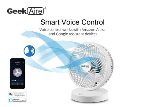 New Geek Aire Portable Rechargeable Table Fan 4 Speed Settings