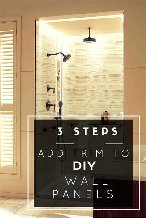 3 Steps To Add Trim And Borders To Diy Shower Wall Panels
