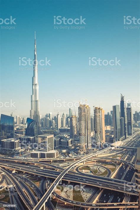 Modern Dubai Down Town District Stock Photo Download Image Now