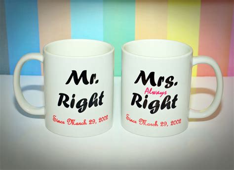 Wedding T Coffee Mug Set Set Of Two Coffee Cups Ts