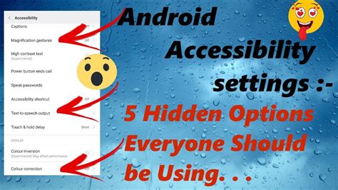 Android Accessibility Settings 5 Hidden Options Everyone Should Be