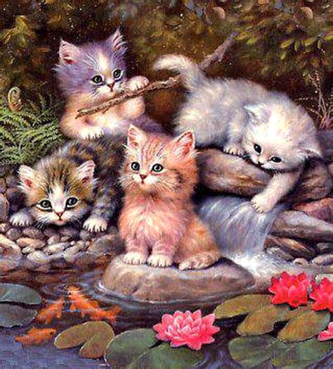 Animated Pictures Of Cats And Kittens Kittens Cat Yarn Animals