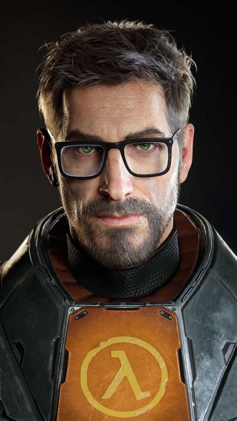 Digital Art Portrait Display Gordon Freeman Portrait Video Games