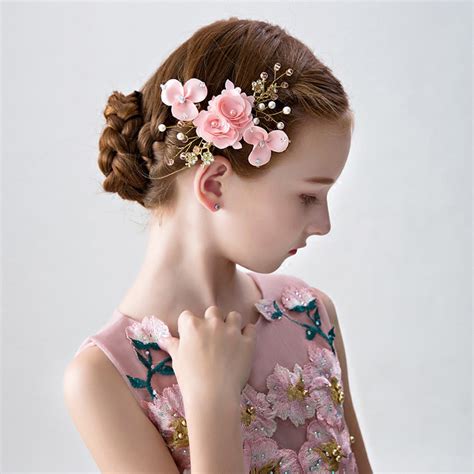 Buy Handmade Pink Flower Headpiece Hair Accessories