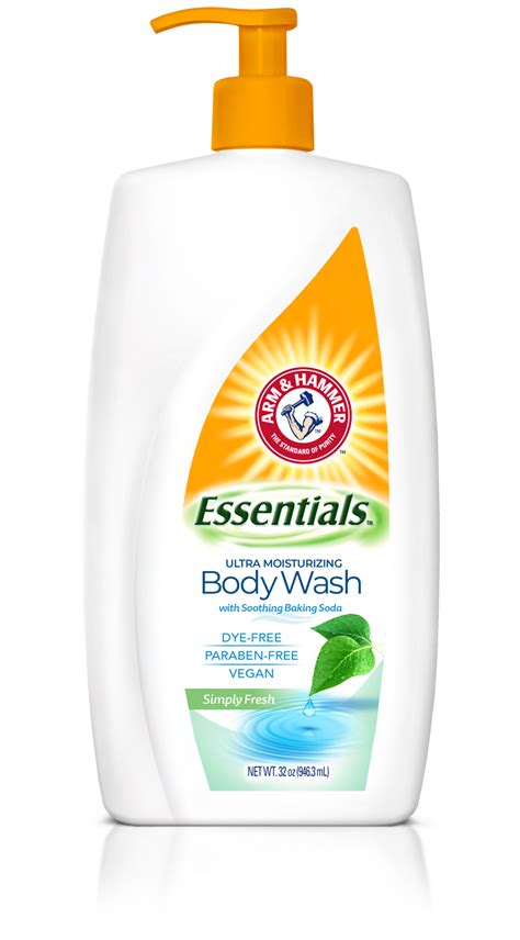Lot Of 3 Arm And Hammer Essentials Clear Water Scent Body Wash It Is