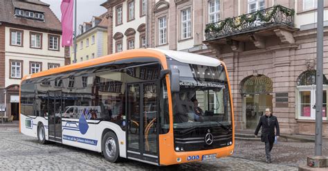 Heidelberg RNV Nimmt Drei Elektrobusse Von Mercedes Benz In Empfang