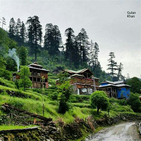Fantastic View Of Beautiful Houses In Swat Valley Khyber Pakhtunkhawa