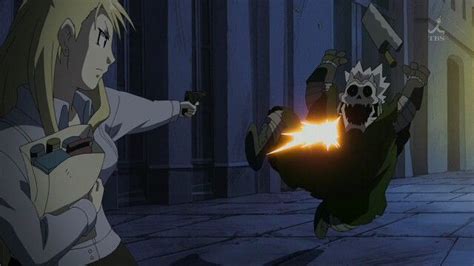 Riza Hawkeye And Barry The Chopper Fullmetal Alchemist Brotherhood The Manga Anime Manga