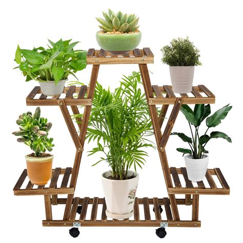 Nk Plant Stands For Indoor Plants Tall Plant Shelf Outdoor Withwithout