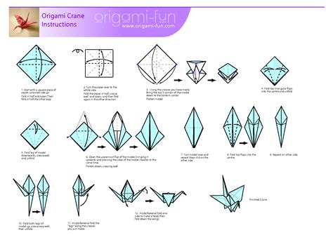 Origami Crane Instructions Origami Swan Instructions Origami Paper