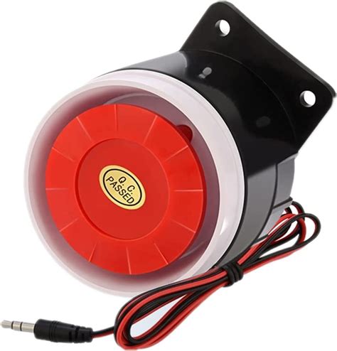 mini sirena alarma 120db dc 12v con cable mini horn siren 110 db con system de alarma de